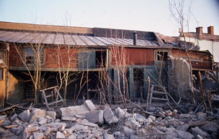 Rivnig av Bank &amp;amp; Nilssons charkfabrik drevs sista åren av ÖAF på Platensgatan Lkpg. 2006