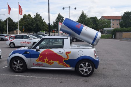 Reklambil fär Red Bull  Berga C Lkpg. 2020.