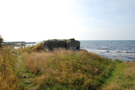 Skyttevärn mot Tyskland i Smygehuk Skåne.