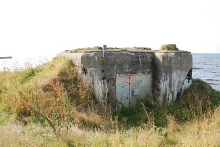 Skyttevärn mot Tyskland i Smygehuk Skåne.